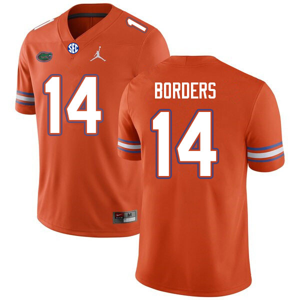 Men #14 Chief Borders Florida Gators College Football Jerseys Sale-Orange